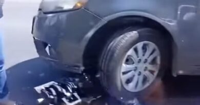 SE LE CAE EL MOTOR A UN VEHÍCULO EN PLENA MARCHA EN CALLE A QUEZALTEPEQUE.