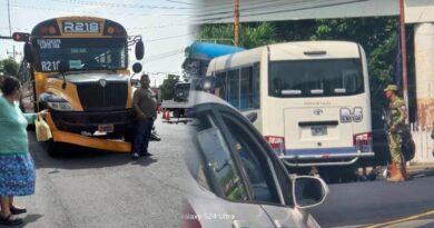 DOS ACCIDENTES DE TRÁNSITO EN SANTA ANA COMPLICA EL TRÁFICO EN LA ZONA DE LA CALLE ALDEA SAN ANTONIO.