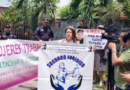 ORGANIZACIONES SOCIALES EXIGEN LIBERTAD DE LÍDERES DETENIDOS FRENTE A EL PENALITO DE LOURDES, COLÓN