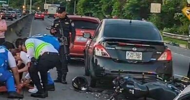 VARIOS MOTOCICLISTAS RESULTAN LESIONADOS EN DIFERENTES ACCIDENTES DE TRÁNSITO EN EL SALVADOR