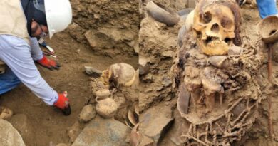 DESCUBREN ENTIERRO PREHISPÁNICO DE LA CULTURA CHANCAY DURANTE OBRAS EN PUENTE PIEDRA, PERÚ