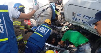 MILAGROSAMENTE UNA MUJER SOBREVIVIÓ  A  UN ACCIDENTE MÚLTIPLE EN LA PANAMERICANA, SAN MIGUEL