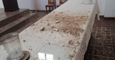 DAÑOS POR LOS SISMOS EN LA PARROQUIA SANTIAGO APÓSTOL DE CHALCHUAPA Y EN UN CENTRO COMERCIAL DE SANTA ANA.