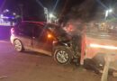 CONDUCTOR RESULTÓ LESIONADO TRAS CHOCAR CONTRA RASTRA EN CARRETERA SANTA ANA – SAN SALVADOR