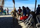 SIETE PERSONAS ESTUVIERON A PUNTO DE AHOGARSE EN LA PLAYA EL CUCO EN SAN MIGUEL; FUERON RESCATADOS POR LA MARINA NACIONAL.