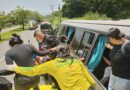 BUS DE LA RUTA 201 SUFRE ACCIDENTE EN CARRETERA PANAMERICANA A LA ALTURA DE ORIÓN PARK