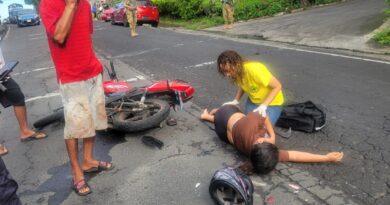 MOTOCICLISTA LESIONADO EN ACCIDENTE DE TRÁNSITO EN SAN JUAN NONUALCO