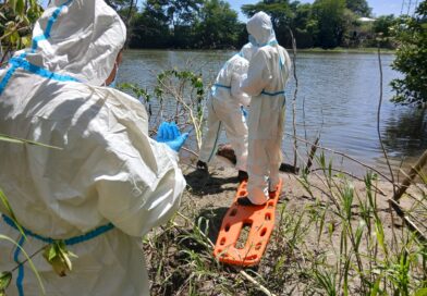 RECUPERARON EL CUERPO DE UN HOMBRE QUE FLOTABA EN EL RIO LEMPA EN EL PUENTE COLIMA EN LA CARRETERA TRONCAL DEL NORTE.