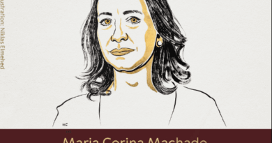 LIDER OPOSITORA DE VENEZUELA, MARÍA CORINA MACHADO GANÓ EL PREMIO NOBEL DE LA PAZ 2025