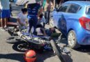 FUERTE CHOQUE DEJA A MOTOCICLISTAS GRAVEMENTE LESIONADOS EN MEJICANOS