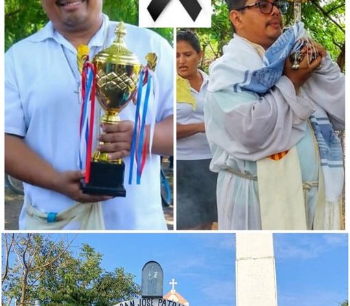 FELIGRESES DESPIDEN AL SACERDOTE ERICK CASTRO EN SAN JOSÉ METALIO, ACAJUTLA