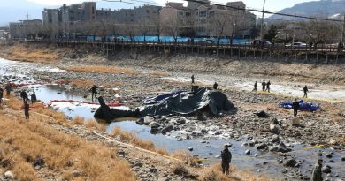 DOS SOLDADOS MUEREN TRAS ESTRELLARSE HELICÓPTERO MILITAR DURANTE ENTRENAMIENTO EN COREA DEL SUR