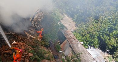 INCENDIO EN VIVIENDA DE URBANIZACIÓN SENSUNAPÁN DEJA DAÑOS MATERIALES EN SONSONATE CENTRO