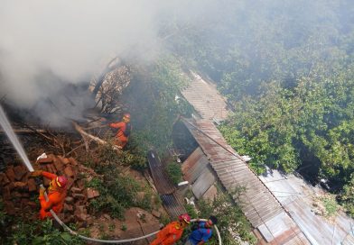INCENDIO EN VIVIENDA DE URBANIZACIÓN SENSUNAPÁN DEJA DAÑOS MATERIALES EN SONSONATE CENTRO