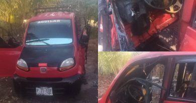 EMPRENDEDOR DENUNCIA QUE INCENDIARON SU VEHÍCULO DE TRABAJO EN MORAZÁN