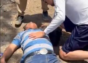 MOTOCICLISTA RESULTA LESIONADO EN REDONDEL SANTA MARÍA, SANTA ANA