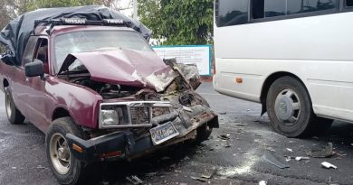 ACCIDENTE DE TRÁNSITO EN BYPASS DE AHUACHAPÁN DEJA SIETE PERSONAS LESIONADAS Y AFECTADOS DENUNCIAN QUE EL RESPONSABLE «BRILLA POR SU AUSENCIA»