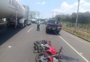 UN MOTOCICLISTA RESULTÓ LESIONADO EN UN ACCIDENTE ENTRE CHALCHUAPA Y SANTA ANA