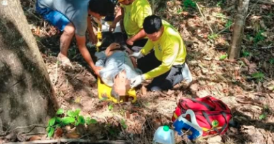 HOMBRE GRAVEMENTE LESIONADO TRAS CAER DE UN ÁRBOL EN TONACATEPEQUE