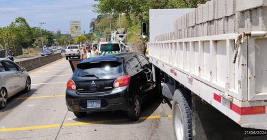 HOMBRE RESULTA LESIONADO TRAS ACCIDENTE DE TRÁNSITO EN CARRETERA AL PUERTO DE LA LIBERTAD
