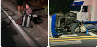 DOS MUJERES LLEGABAN DEL AEROPUERTO RESULTARON LESIONADAS TRAS FUERTE ACCIDENTE EN EL BULEVAR VENEZUELA DE SAN SALVADOR