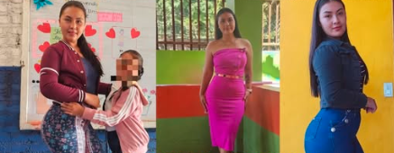 MAESTRA SALVADOREÑA CONQUISTA LAS REDES SOCIALES POR SU BELLEZA Y VOCACIÓN