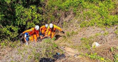 RESCATARON A UNA MUJER QUE CAYÓ EN UN BARRANCO EN SAN LUIS TALPA, LA PAZ