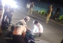 EN SANTA ANA UN MOTOCICLISTA RESULTÓ LESIONADO TRAS DERRAPAR EN CARRETERA HACIA SONSONATE