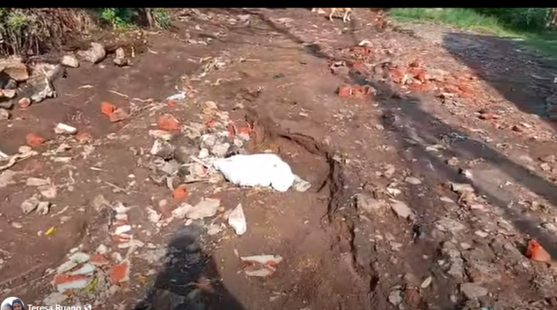 RESIDENTES DENUNCIAN DETERIORO DE CALLES EN LA COLONIA FERROCARRIL DE SANTA ANA