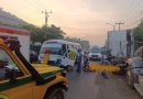 COLISIÓN ENTRE DOS UNIDADES DE LA RUTA 109 DEJA LESIONADOS EN CALLE ANTIGUA A NEJAPA