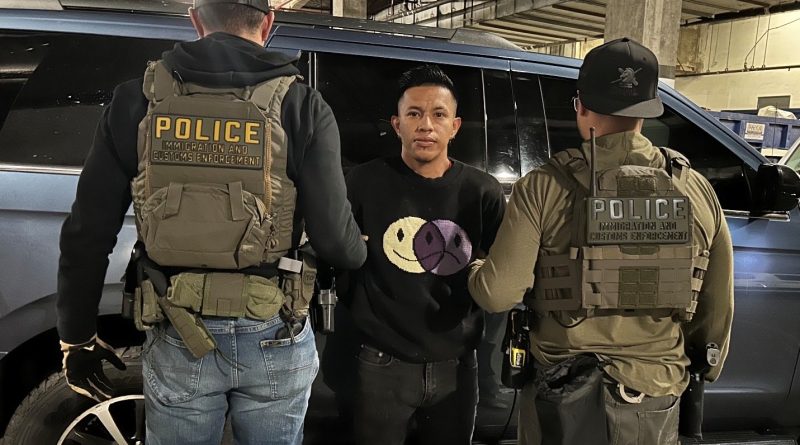CAPTURAN EN EE.UU. A PRESUNTO PANDILLERO SALVADOREÑO BUSCADO POR LA JUSTICIA
