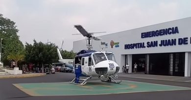 TRASLADARON EN HELICÓPTERO DEL SEM A MENOR LESIONADO TRAS EXPLOSIÓN EN COHETERÍA DE SANTA ANA