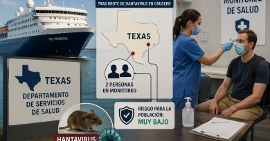 AUTORIDADES DE TEXAS MANTIENEN VIGILANCIA TRAS BROTE DE HANTAVIRUS EN CRUCERO