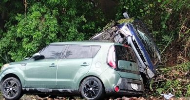 ACCIDENTE DE TRÁNSITO ENTRE DOS VEHÍCULOS DEJA PERSONAS LESIONADAS EN CUSCATLÁN