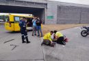 DOS PERSONAS RESULTAN AFECTADAS EN ACCIDENTE DE MOTOCICLETA EN EL REDONDEL CLAUDIA LARS