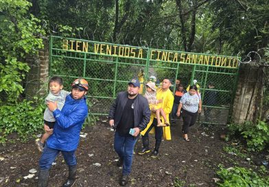 EVACÚAN A VARIAS FAMILIAS EN SAN JUAN OPICO ANTE RIESGO POR CRECIDA DE RÍOS Y LLUVIAS