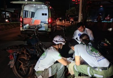 CRUZ VERDE SANTA ANA ATENDIÓ A DOS MOTOCICLISTAS LESIONADOS EN DISTINTOS ACCIDENTES