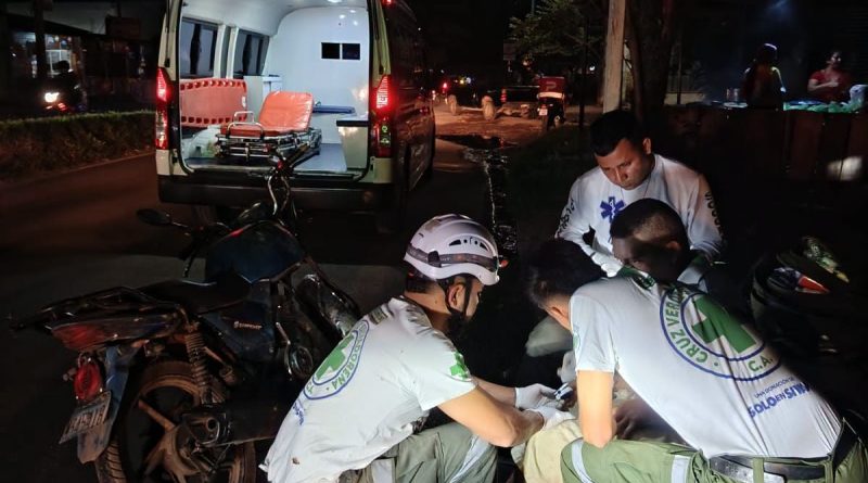 CRUZ VERDE SANTA ANA ATENDIÓ A DOS MOTOCICLISTAS LESIONADOS EN DISTINTOS ACCIDENTES