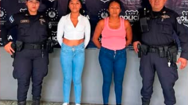DOS MUJERES SON CAPTURADAS TRAS PELEA POR UN PUESTO DE VENTAS EN EL MERCADO CENTRAL DE SONSONATE