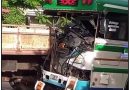 VARIAS PERSONAS RESULTAN LESIONADAS EN CHOQUE ENTRE AUTOBÚS Y CAMIÓN EN MORAZÁN
