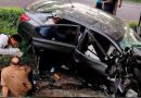 TRES PERSONAS RESULTARON LESIONADAS EN UN ACCIDENTE DE TRÁNSITO EN LA CARRETERA DE ORO