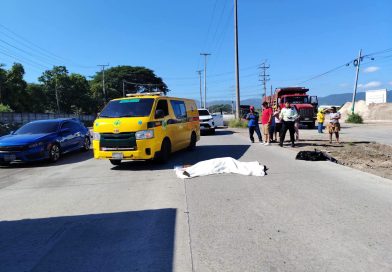 CICLISTA FALLECE TRAS SER ATROPELLADO POR UN BUS EN LA CARRETERA DE SAN SALVADOR HACIA SANTA ANA