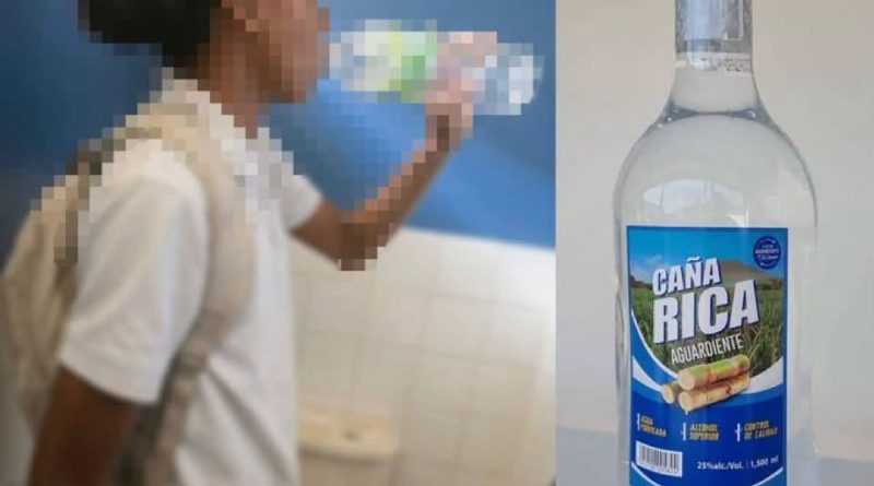 ESTUDIANTES SON SORPRENDIDOS CONSUMIENDO BEBIDA ALCOHÓLICA DENTRO DE CENTRO ESCOLAR EN SOYAPANGO