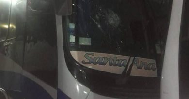 AUTOBÚS CON TURISTAS SALVADOREÑOS REPORTA ATAQUE CON PIEDRAS EN CARRETERA DE HONDURAS