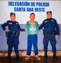 CAPTURARON A HOMBRE ACUSADO DE AGREDIR A SU COMPAÑERA DE VIDA EMBARAZADA EN CHALCHUAPA