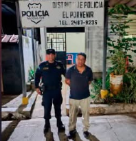CAPTURAN A SUJETO SEÑALADO DE LESIONAR CON UN MACHETE A OTRO HOMBRE EN EL PORVENIR