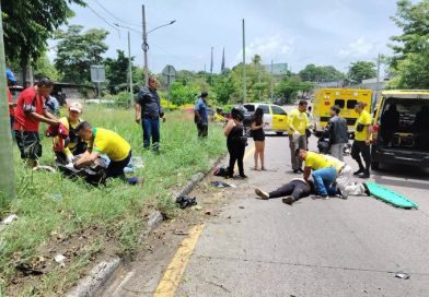MUJER FALLECE EN ACCIDENTE DE MOTOCICLETA SOBRE LA TRONCAL DEL NORTE