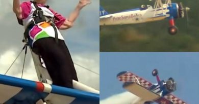 A LOS 97 AÑOS, BETTY BROMAGE VUELVE A ROMPER RÉCORD GUINNESS SOBRE EL ALA DE UN AVIÓN