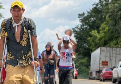 CARAVANA MIGRANTE DE HONDUREÑOS “FE Y ESPERANZA” INGRESA A MÉXICO Y LLEGA A TAPACHULA