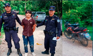 CAPTURAN A HOMBRE SEÑALADO DE HURTAR UNA MOTOCICLETA EN LA REINA,CHALATENANGO